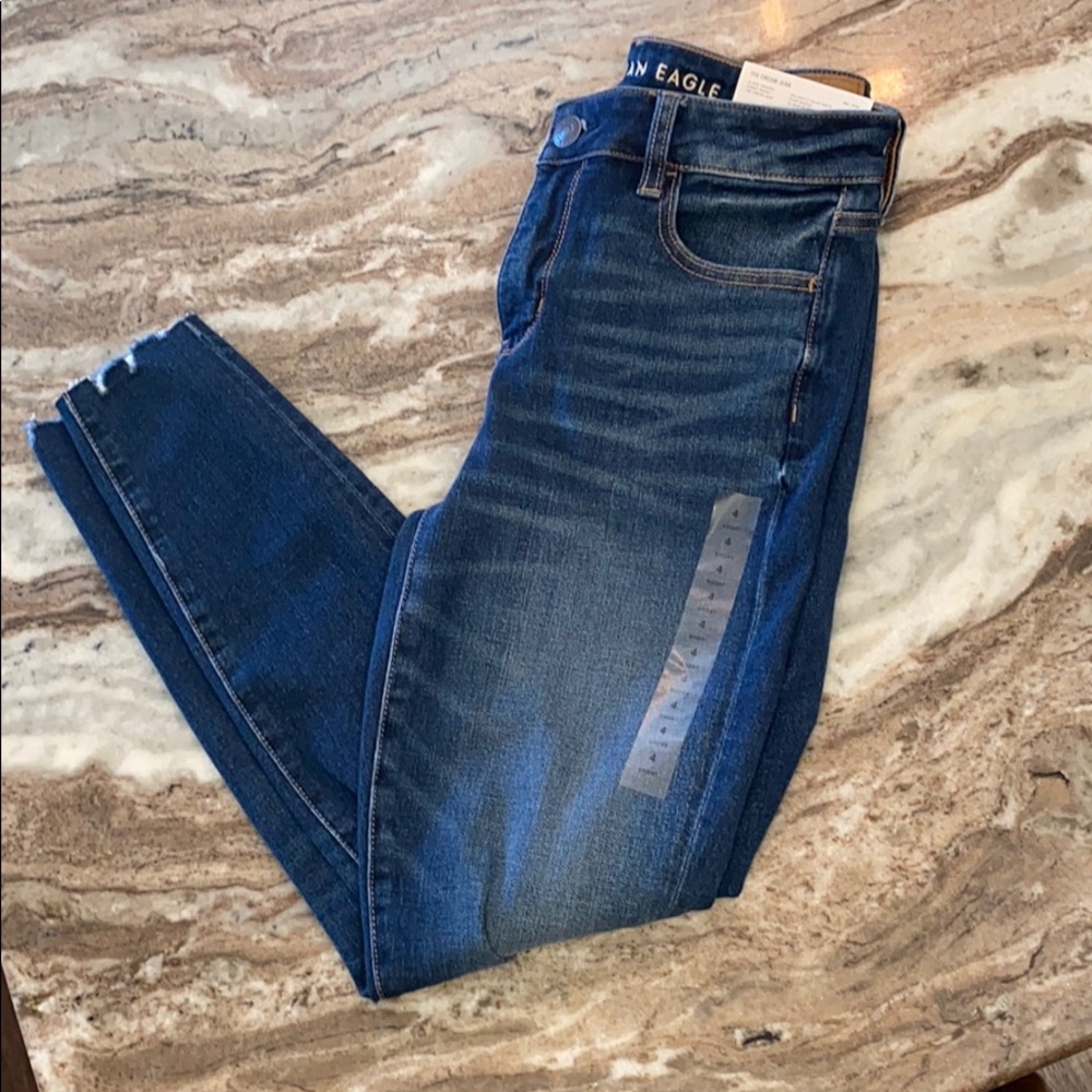 high rise american eagle jeans